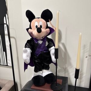 Disney Halloween Vampire Mickey Mouse Plush Greeter